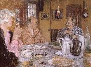 Edouard Vuillard Breakfast oil painting